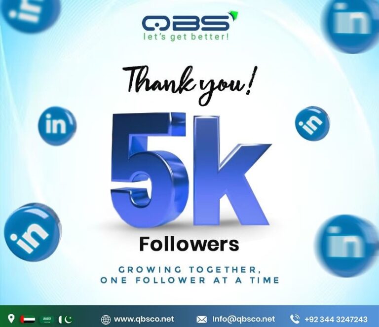 Team QBS Reaches 5k Followers on LinkedIn