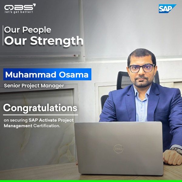 Congratulations Mr. Muhammad Osama!